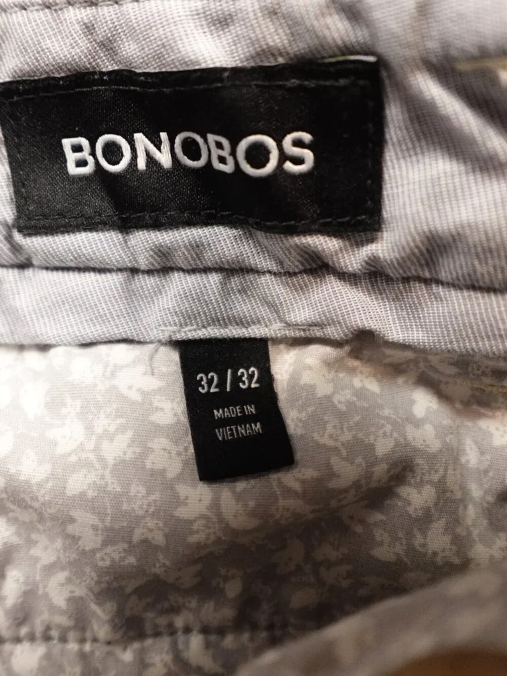 Bonobos Straight Fit Chino Pants Men’s 32x32 Light Khaki Beige Stretch Casual